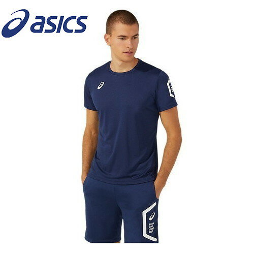 ★即納/あす楽★【asics】アシックス 2031C269-400 HEXショートスリーブトップ[ピーコート][Tシャツ/半袖/トレーニング/部活/クラブ/メンズ/男女兼用]【RCP】