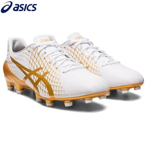 ■送料無料■【asics】アシックス 1111A195-104 MENACE 4[ホワイト/ピュアゴールド][サッカースパイク/サッカー/ユニセックス/男女兼用/メンズ＆レディース/部活/クラブ/チーム]【RCP】