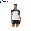 【asics】アシックス 2042A262-102 ドライウイメンズ半袖シャツ[ブリリアントホワイト/ミッドナイト][テニス/シャツ/半袖/レディースサイズ/プラクティスシャツ/練習着]【RCP】 1