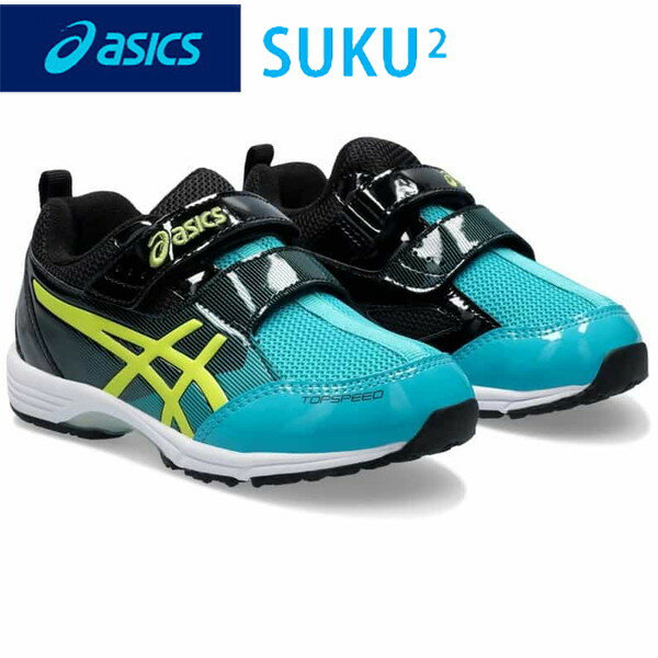 楽天トランスポーツ★即納/あす楽★■送料無料■【asics】アシックス 1144A020-300 トップスピードMINI-ZERO 3[TURQUOISE/BLACK16.0cm～22.0cm]両側からしっかりと締められるクロスベルトモデル。[靴/すくすく/スニーカー]【RCP】