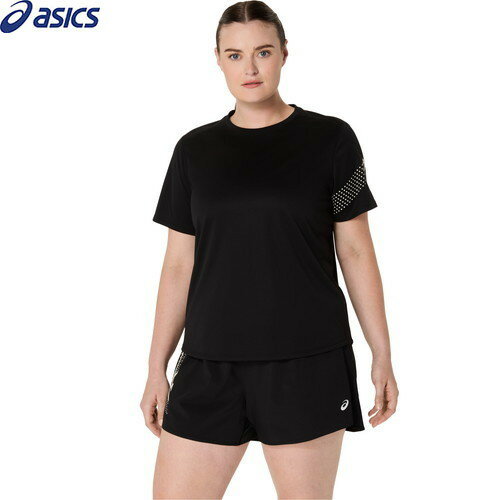■送料無料■【asics】アシックス 2012D231-001 ICON SS TOP (ウイメンズICON半袖シャツ)[パフォーマンスブラック][半袖/半そで/Tシャツ/半袖シャツ/レディース/ランニング/トレーニングウェア/練習/運動]【RCP】