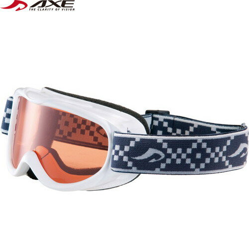 【AXE】アックス AX250D-WT ゴーグル AX250D[ホワイト][推奨年齢3〜7才/ジュニア/キッズ/子供/スノーゴーグル/子供用ゴーグル/雪遊び/スキー/スノーボード/スノボ/ウィンタースポーツ]【RCP】