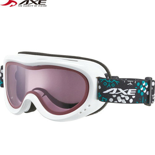 ■送料無料■【AXE】アックス AX260WD-WT (ジュニア) スノーゴーグル UVカット[ホワイト][ジュニア/キッズ/子供用ゴーグル/スキー/スノーボード/スノボ/ウィンタースポーツ]【RCP】