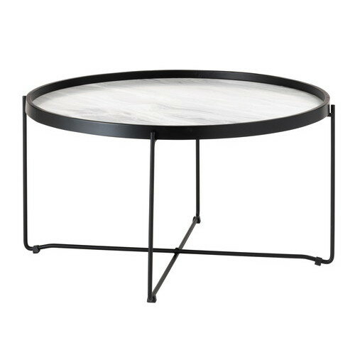 ■送料無料■★メーカー直送品●東谷●AZUMAYA CIR-502ST ラウンドトレーテーブルL【ホワイト】(キャンセル不可/※代金引換不可※事前銀行振込orカード決済のみ)[ラウンドテーブル/センターテーブル/折りたたみ可/天板取り外し可/丸型/Lサイズ]【RCP】