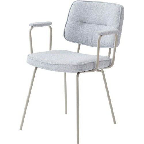 ■送料無料■★メーカー直送品 ●東谷●AZUMAYA PC-183LGY アームチェア【ライトグレー】(キャンセル不可/※代金引換不可※事前銀行振込orカード決済のみ)[ダイニングチェア/イス/いす/椅子/チェアー/食卓/テーブルチェア]【RCP】