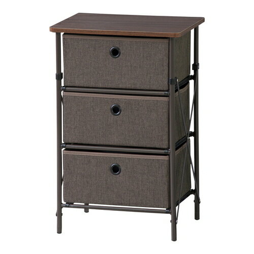 ■送料無料■★メーカー直送品●東谷●AZUMAYA LFS-701BR 簡単組立チェスト3D【ブラウン】(キャンセル不可/※代金引換不可※事前銀行振込orカード決済のみ)[ストレージ/収納/引き出し]【RCP】