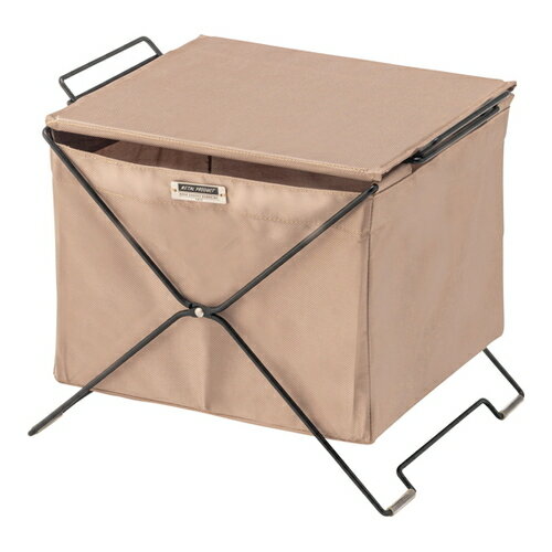 ■送料無料■★メーカー直送品●東谷●AZUMAYA MIP-75BE フォールディングバスケット【ベージュ】(キャンセル不可/※代金引換不可※事前銀行振込orカード決済のみ)[ストレージ/収納]【RCP】