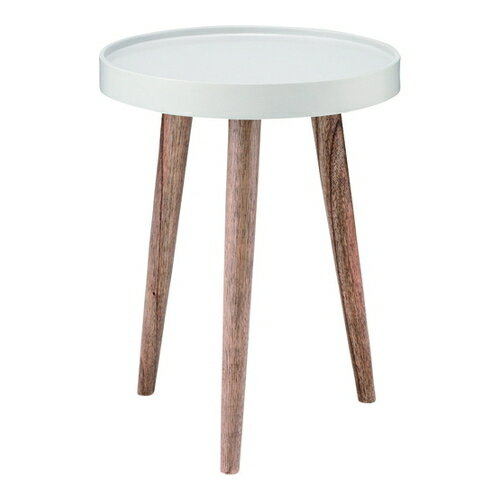 ■送料無料■★メーカー直送品●東谷●AZUMAYA NW-723 トレーテーブル 小【ホワイト】(キャンセル不可/※代金引換不可※事前銀行振込orカード決済のみ)[リビング/ベッドルーム/インテリア/ソファ横]【RCP】