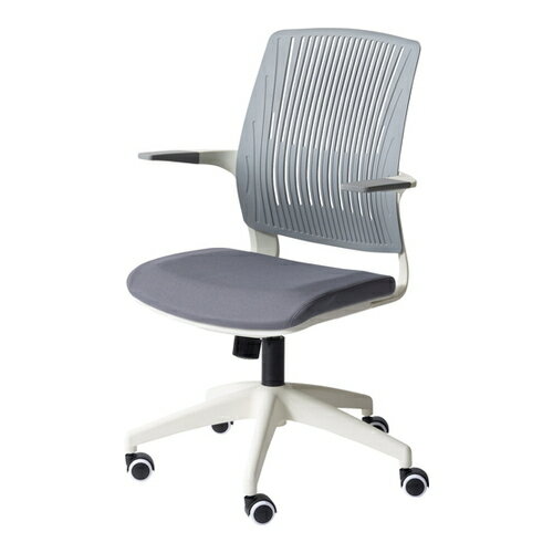 ■送料無料■★メーカー直送品●東谷●AZUMAYA OFC-50GYW クレコ　オフィスチェア【グレー×ホワイト】(キャンセル不可/※代金引換不可※事前銀行振込orカード決済のみ)[オフィス/パソコン/PC/イス/椅子/キャスター付/テレワーク/リモート]【RCP】