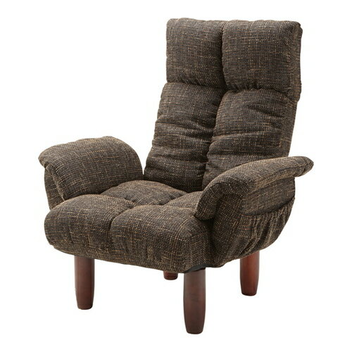 ■送料無料■★メーカー直送品●東谷●AZUMAYA RKC-39BR 脚付パーソナルチェア【ブラウン】(キャンセル不可/※代金引換不可※事前銀行振込orカード決済のみ)[フロアチェア/ソファ/ソファー/一人掛け]【RCP】