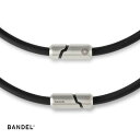 ■送料無料■■BANDEL■バンデル 458742 STACK スタック 磁気ネックレス[シルバー×ブラック][アクセサリー/ヘルスケアネックレス/肩コリ改善/首のコリの改善/血行促進/ボールドネックレス/メタルトップ/プラチナシリコーン/銀色/黒色]【RCP】