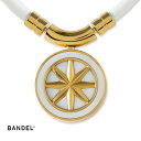 ■送料無料■■BANDEL■バンデル 448354 EARTH アース 磁気ネックレス[ホワイト×ゴールド][アクセサリー/ヘルスケアネックレス/肩コリ改善/首のコリの改善/血行促進/パフォーマンスアップ/サマリウムコバルト磁石/普段使い/白色/金色]【RCP】