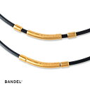 ■送料無料■■BANDEL■バンデル 690454 fit+ フィット＋ 磁気ネックレス[ブラック×ゴールド][アクセサリー/フレキシブルネックレス/肩コリ改善/首のコリの改善/血行促進/ネオジム磁石