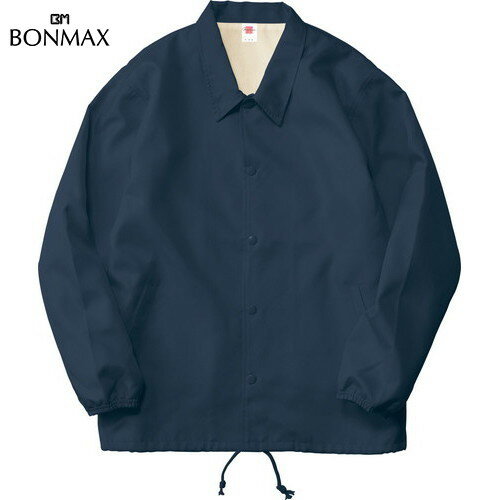 ■送料無料■【BONMAX】ボンマックス MJ0077-8 コーチジャケット[ネイビー][ジャケット/ジャンパー/裏地なし/イベント/チーム/スタッフ/ユニフォーム]【RCP】