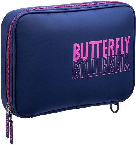 ★即納/あす楽★【Butterfly】バタフライ 63270-412 ML ケース ネイビー/ロゼ 【卓球用品】卓球用ケース/ラケットケース/バッグ 【RCP】