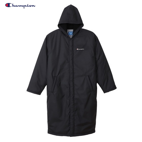 チャンピオン ベンチコート レディース ■送料無料■【Champion】チャンピオン C3-WS620-090 BENCH COAT ベンチコート[ブラック][コート/マルチスポーツ/防寒着/ウォームアップウエア/メンズサイズ/男女兼用/メンズ＆レディース/ユニセックス/部活/クラブ/チーム/チームウエア]【RCP】