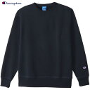 ■送料無料■【Champion】チャンピオン C3XS060-370 CREW NECK SWEATSHIRT[ネイビー][マルチスポーツ/カジュアル/スウェット/トレーナー/長袖/長そで/クルーネック/吸汗速乾/シンプル/おしゃれ/メンズサイズ]【RCP】