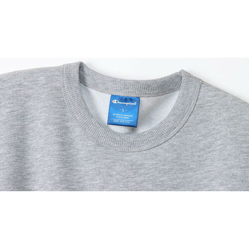 ■送料無料■【Champion】チャンピオン C3XS060-070 クルーネックスウェットシャツ[オックスフォードグレー][スポーツ/カジュアル/トップス/長袖/長そで/トレーナー/吸汗速乾/普段着/トレーニング/部活/クラブ/メンズサイズ]【RCP】