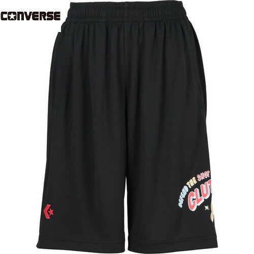 ■送料無料■【CONVERSE】コンバース CB342851-1961 ガールズプラクティスパンツ(ポケット付き)[ブラック×ピンク][ハーフパンツ/バスケットボール/BASKETBALL/練習用/ばすけ/BASKE/部活/クラブ/ポケット付き]【RCP】