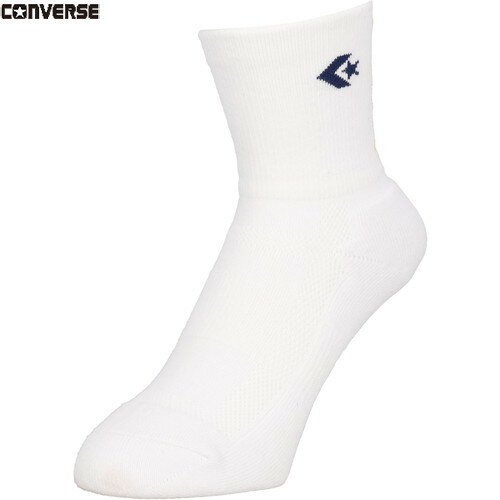 【CONVERSE】コンバース CB151051-1129 クッションソックス[ホワイト×ネイビー][ソックス/バスケットボ..