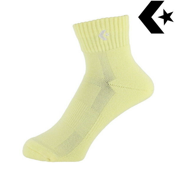 【CONVERSE】コンバース CB1610032S-5100 カラーアンクルソックス[パステルイエロー][男女兼用/メンズ/..