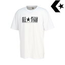 【CONVERSE】コンバース CB232358-1100 プリントTシャツ[ホワイト][男女兼用/メンズ/バスケットボール/バスケ/Tシャツ/ウェア/ウエア/半袖/トレーニング/部活/クラブ/移動着/カジュアル]【RCP】