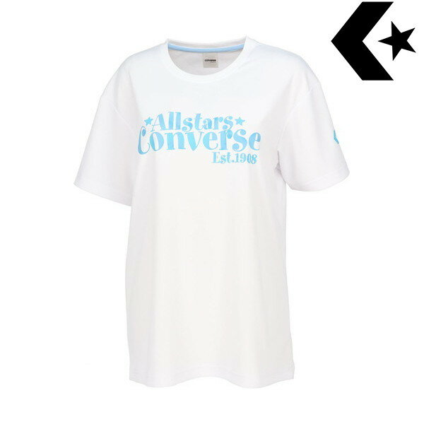 【CONVERSE】コンバース CB332351-1100 ガールズプリントTシャツ[ホワイト][レディース/バスケットボール/バスケ/Tシャツ/ウェア/ウエア/半袖/トレーニング/部活/クラブ/移動着/カジュアル]【RCP】