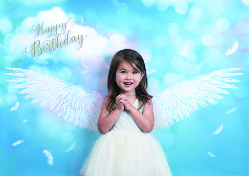 ◆【イエスタ Happy Birthday エンジェル】◆壁に貼るだけで、おうちがおしゃれなスタジオに変身するフォトポスター「iesta」【キャラクターレプリカ】【コスプレ用品】【RCP】