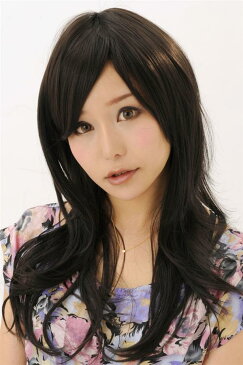 ◆【Wiggy Rich WIG サイドパーツシャギー(ブラウニーブラック)】◆つむじも自然でナチュラルな髪形揃い♪耐熱ウィッグだから、コテ、ヘアアイロンOK!内側のアジャスターでサイズの調節可。【ウィッグ/かつら】【コスプレ用品】※小型宅配便発送不可【RCP】