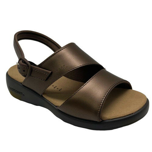 ■送料無料■■送料無料■【croissant】クロワッサン CR4598-242 革サンダル[シャインブラウン][カジュアル/靴/くつ/ヒール/本革/天然皮革/お出かけ/タウンユース/柔らかい中敷き/おしゃれ/レディース/2E相当/Daimatu/ダイマツ]【RCP】