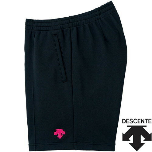 【DESCENTE】デサント DSP1600B-BPK バレーボールパンツ[ブラック/ピンク][バレーボール/プラパン/半ズボン/ハーフパンツ/吸汗/ストレッチ/ゆったりシルエット/トレーニング/練習着/部活/ママさんバレー/ユニセックス/ジュニア対応]【RCP】