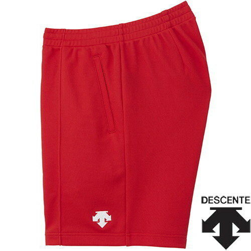 【DESCENTE】デサント DSP1600B-RED バレーボールパンツ[レッド][バレーボール/プラパン/半ズボン/ハーフパンツ/ショートパンツ/吸汗/ストレッチ/ゆったりシルエット/トレーニング/練習着/部活/ママさんバレー/ユニセックス/ジュニア対応]【RCP】