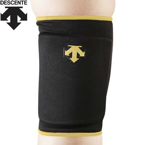 【DESCENTE】デサント DVB8601C-BGD [ブラック/ゴールド][バレーボール/サポーター/膝用パッド/ひざ用/縦伸びストレッチ/膝サポーター/練習/部活/クラブ/ユニセックス]【RCP】