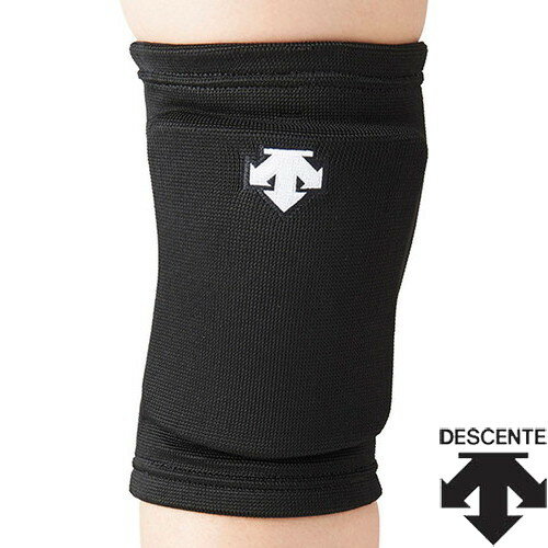 【DESCENTE】デサント DVB8701B-BLK ニーパッド[ブラック×ホワイト][バレーボール/サポーター/膝/ひざ/ひざ用膝用パッド/膝サポーター/スマートフィットタイプ/部活/クラブ/ユニセックス]【RCP】