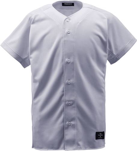 DESCENTE - ■送料無料■【DESCENTE】デサント STD83TA-KSLV フルオープンシャツ [ユニフォーム/練習用/プラクティス/試合着/白/無地/野球/ソフトボール/部活動/クラブ活動] 年度:20SS【RCP】