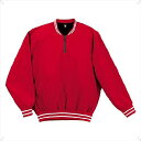 【DESCENTE】デサント STD410-RED 長袖プルオーバーコート [レッド][野球・ソフトボール][ウインドウェア]年度:14FW【RCP】