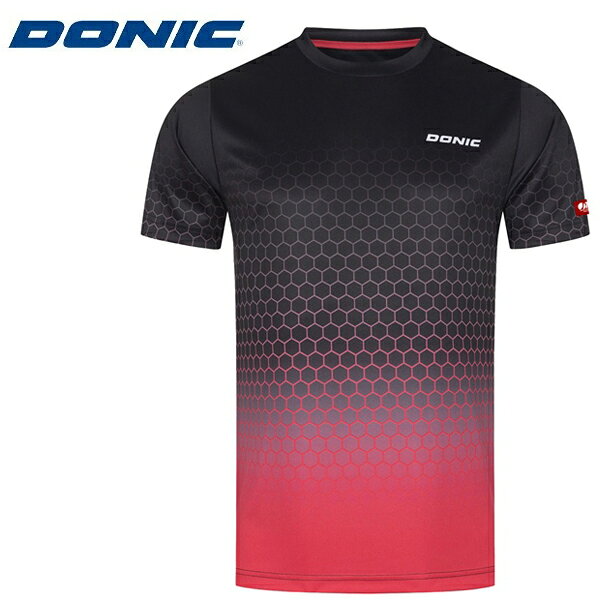 ■送料無料■◆DONIC◆ドニック GL160-ABFB DONIC シャツ スコーピオン[ブラック×ピンク]【卓球用品】ゲームシャツ/卓球Tシャツゲームウェア/卓球ユニフォーム【RCP】