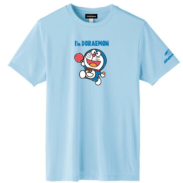 【一部次回未定】◆DONIC◆ドニック YL111-CP DONIC I'M　DORAEMON 卓球Tシャツ　B　[ライトブルー]ドラえもんTシャツ/どらえもん/ドラエモン【卓球用品】Tシャツ/卓球Tシャツ/卓球【RCP】