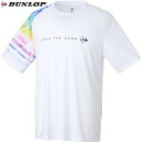 ■送料無料■【DUNLOP】ダンロップテニス DAL8400-003 T-SHIRT[ホワイト][テニス/ソフトテニス/Tシャツ/半袖/半そで/プラシャツ/練習着/トレーニング/部活/クラブ/ユニセックス]【RCP】