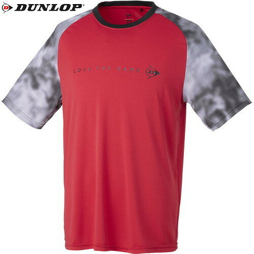 ■送料無料■【DUNLOP】ダンロップテニス DAL8402-160 T-SHIRT[レッド][テニス/ソフトテニス/Tシャツ/半袖/半そで/プラシャツ/練習着/トレーニング/部活/クラブ/ユニセックス]【RCP】