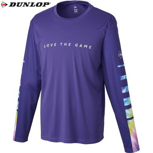 送料無料 【DUNLOP】ダンロップテニス DAL8403-710 LONG SLEEVE T-SHIRT[パープル][テニス/ソフトテニス/Tシャツ/長袖/長そで/吸水速乾/UVカット/トレーニング/部活/クラブ/ユニセックス]【RCP…