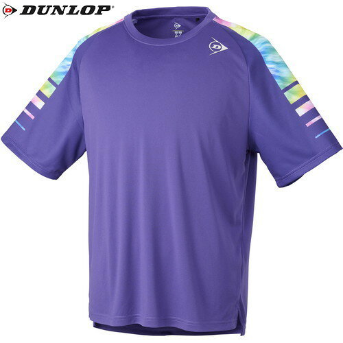 ■送料無料■【DUNLOP】ダンロップテニス DAP1403-710 GAME SHIRT[パープル][テニス/ソフトテニス/トップス/半袖/半そで/ゲームシャツ/吸水速乾/UVカット/試合/練習/部活/クラブ/ユニセックス]【RCP】