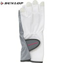 【DUNLOP】ダンロップテニス TGG0119W-003 レディース グローブ ハーフタイプ 両手セット[ホワイト][テニス/手袋/てぶくろ/UVカット機能/消臭機能/吸水速乾性/S〜Lサイズ/トレーニング/部活/クラブ/チーム]【RCP】