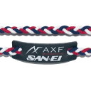 楽天トランスポーツ★即納/あす楽★■送料無料■【三英】SAN-EI SF040600 AXF カラーバンド アクセフ【IFMC. イフミック】[ネイビー] 02269060-830【健康アクセサリー】集積機能性ミネラル結晶体/卓球/アクセサリー/ブレスレット/ネックレス【RCP】