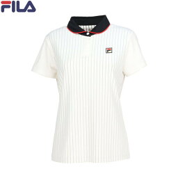 ■送料無料■▼FILA▼フィラ VL2719-02 ポロシャツ[オフホワイト]レディース/女性用/テニス/ソフトテニス/バドミントン/ポロシャツ/半袖/ハーフスリーブ/吸水速乾/UV/練習/部活/クラブ/試合用【RCP】