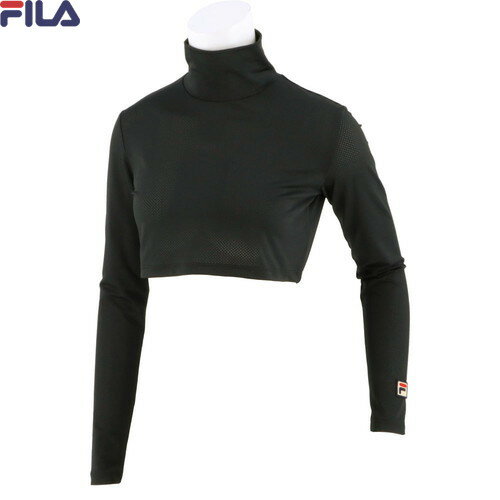 ■送料無料■【FILA】フィラ EL0114-08Z メッシュトップガード[ブラック][レディース/テニス/インナーシャツ/長袖シャツ/テニスシャツ/練習/運動/ハイネック/メッシュ]【RCP】