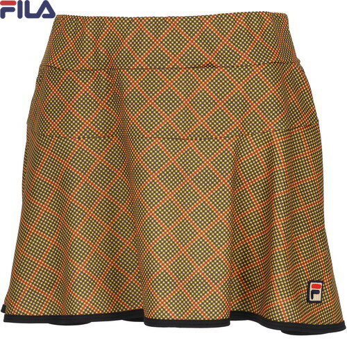 ■送料無料■【FILA】フィラ EL0218-05A スコート[マスタード][レディース/テニス/スコート/テニスウェア..