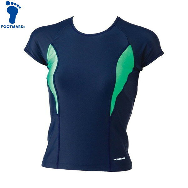 ■送料無料■【FOOTMARK】フットマーク 101563-07 すまいるスイムラインセパレーツ上[グリーン]レディー..