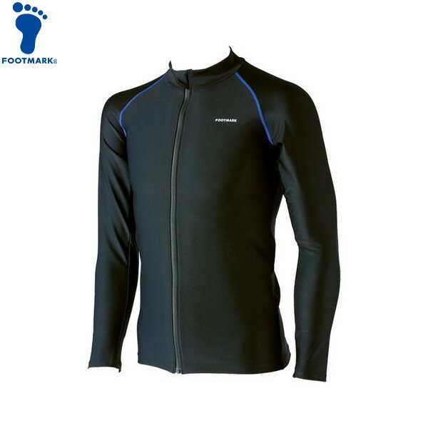 ■送料無料■【FOOTMARK】フットマーク 101572B1-09 すまいるスイムシャインガード L、LL[ブラック]男女兼用/ユニセックス/ラッシュガード/日よけ/マリンスポーツ/プール/海/長袖/男性用【RCP】