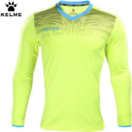 ■送料無料■【KELME】ケレメ 3871007-930 ゴールキーパー長袖シャツ&パンツセット[ネオンイエロー/ブラック][サッカー/フットサル/上下セット/長袖シャツ/ハーフパンツ/練習着/キーパー/男女兼用/ユニセックス/部活/クラブ/チーム/ケルメ]【RCP】